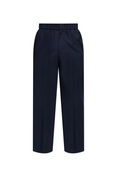 Ami Alexandre Mattiussi Paris Straight-leg Trousers In Navy Blue