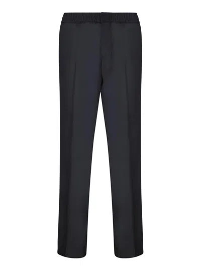 Ami Alexandre Mattiussi Paris Tailored Straight-leg Pants In Black