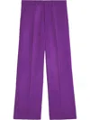 Ami Alexandre Mattiussi Wide-leg Tailored Trousers In Purple