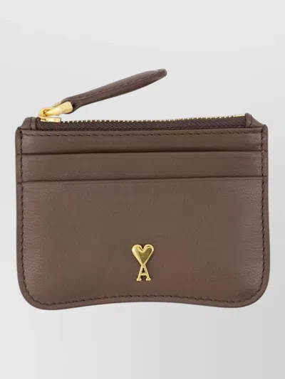 Ami Alexandre Mattiussi Ami Paris Paris Paris Zipped Card Holder In Pattern