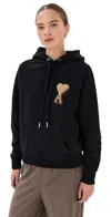 Ami Alexandre Mattiussi Embroidered Hoody In Black