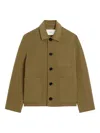 Ami Alexandre Mattiussi Ami Paris Wool Boxy Jacket Bronze In Green