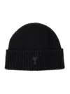 Ami Alexandre Mattiussi Ami Paris Ami De Coeur Black Wool Hat Men