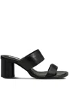 Ami Alexandre Mattiussi Round-headed High-heeled Sandals In Black