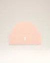 Ami Alexandre Mattiussi Pink Alpaca Striped Ami De Coeur Beanie Pink In Neutral
