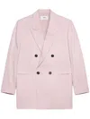 Ami Alexandre Mattiussi Oversize Double-breasted Blazer In Pink