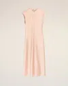 Ami Alexandre Mattiussi Sleeveless Knee Length Dress With Seam Design In White