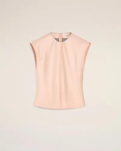 Ami Alexandre Mattiussi Pink Sleeveless Raw Edge Details Top Pink