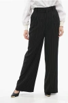 Ami Alexandre Mattiussi Wide Legged Pinstripe Trousers With