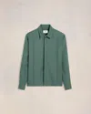 Ami Alexandre Mattiussi Pintuck Shirt Beige In Antique Clay