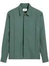 Ami Alexandre Mattiussi Pintuck Shirt Beige In Green
