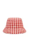 Ami Alexandre Mattiussi Plaid Bucket Hat In Red