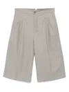 Ami Alexandre Mattiussi Ami Paris Loose Large Bermuda Shorts In Grey