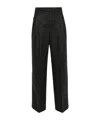 Ami Alexandre Mattiussi Black Pleated Trousers In Black