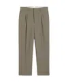 Ami Alexandre Mattiussi Ami Paris Smoke Grey Virgin Wool Trousers In Gray