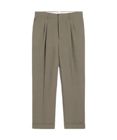 AMI ALEXANDRE MATTIUSSI PLEATED CASUAL PANTS