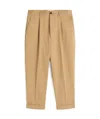Ami Alexandre Mattiussi Carrot Oversized Trousers Beige In Nude