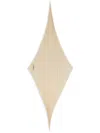 Ami Alexandre Mattiussi Pleated Diamond-shaped Scarf In Neutrals