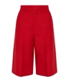 Ami Alexandre Mattiussi Ami Tailored Wide Bermuda Shorts In Red