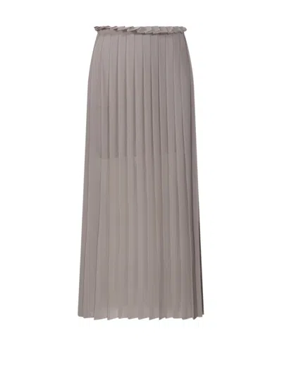 AMI ALEXANDRE MATTIUSSI PLEATED SKIRT