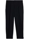 Ami Alexandre Mattiussi Pleated Straight-leg Trousers In Black