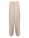 Ami Alexandre Mattiussi Pleated Trousers In Neutral