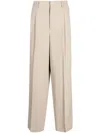 Ami Alexandre Mattiussi Straight-leg Pleat-detail Trousers In 265