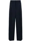 Ami Alexandre Mattiussi Straight-leg Tailored Trousers In 430 Night Blue