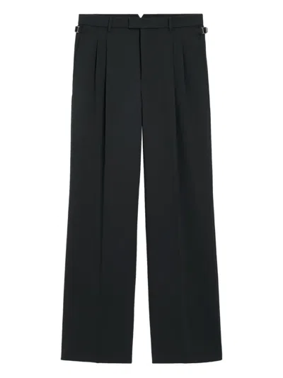 Ami Alexandre Mattiussi Ami Paris Charcoal Gray Wool Trousers Men In Blue