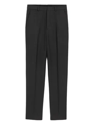 AMI ALEXANDRE MATTIUSSI PLEATED WIDE-LEG TROUSERS
