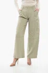 Ami Alexandre Mattiussi Crepe Straight Trousers In Green
