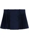 Ami Alexandre Mattiussi Minirock Mit Falten In Blue