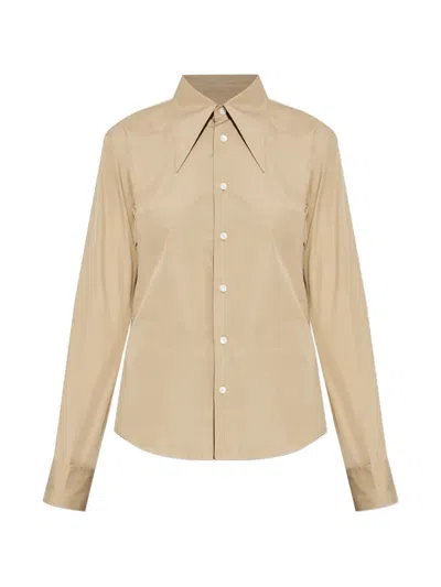 Ami Alexandre Mattiussi Point-collar Shirt In Neutral