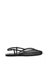 Ami Alexandre Mattiussi Mesh Square Toe Strappy Flat Sole Sandals In Multi