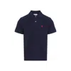 Ami Alexandre Mattiussi Ami Ami De Coeur Polo Shirt In Animal Print