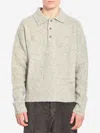 Ami Alexandre Mattiussi Ami Paris Men Polo In Alpaca And Wool In Gray