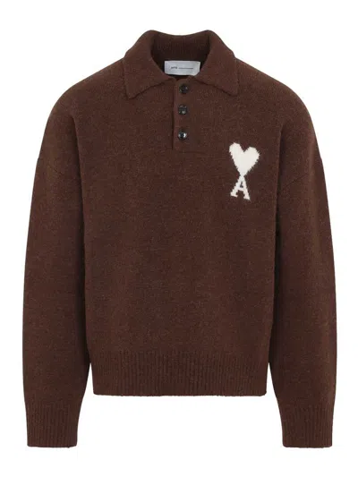 Ami Alexandre Mattiussi Polo - Marrón In Brown