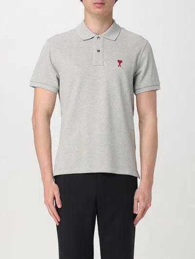 Ami Alexandre Mattiussi Polo Ami Paris Herren Farbe Grau