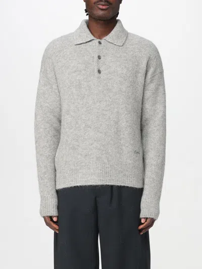 Ami Alexandre Mattiussi Polo Shirt Ami Paris Men Color Grey In Gray