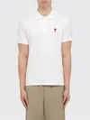 Ami Alexandre Mattiussi Polo Shirt Ami Paris Men Color White
