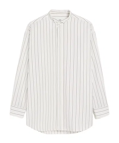 AMI ALEXANDRE MATTIUSSI AMI WINGTIP COLLAR OVERSIZED SHIRT
