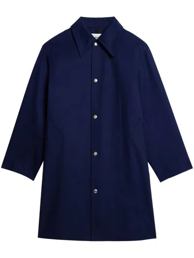 Ami Alexandre Mattiussi Press-stud Shirt Coat In Blue