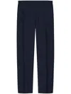 Ami Alexandre Mattiussi Pressed-crease Tapered Trousers In Blue