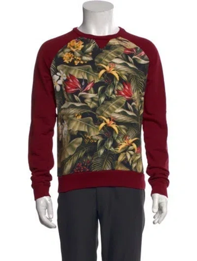 Pre-owned Ami Alexandre Mattiussi Printed Crew Neck Sweatshirt In Black