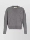 Ami Alexandre Mattiussi Puff Logo Patch Sweater Sweaters And Cardigans Gray In Gray