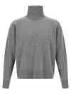 Ami Alexandre Mattiussi Puff Logo Sweater Sweaters And Cardigans Gray In Gray