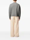 Ami Alexandre Mattiussi Pull Col Rond Ami Paris De Coeur In Gray