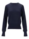 Ami Alexandre Mattiussi Pull Col Rond Ami Paris De Coeur Ton Sur Ton In Blue