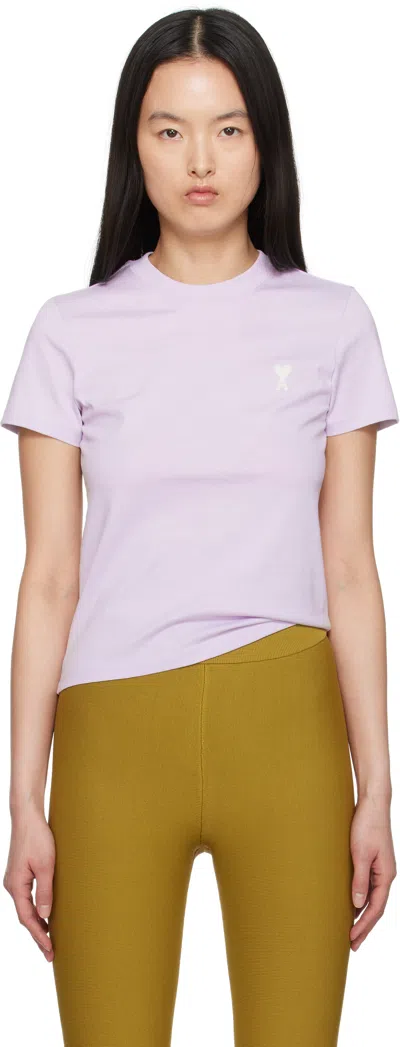 Ami Alexandre Mattiussi Ami Paris Cropped T-shirt In Pink