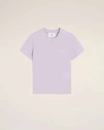 Ami Alexandre Mattiussi Ami Paris Cropped T-shirt In Pink